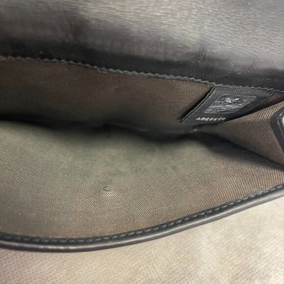 FENDI Zucchino Jacquard Fabric and Leather Bi-fold Wallet - Preowned - Picture 6 of 10